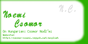 noemi csomor business card